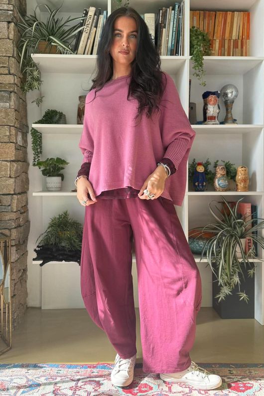 Basso Box Knit Indian Pink